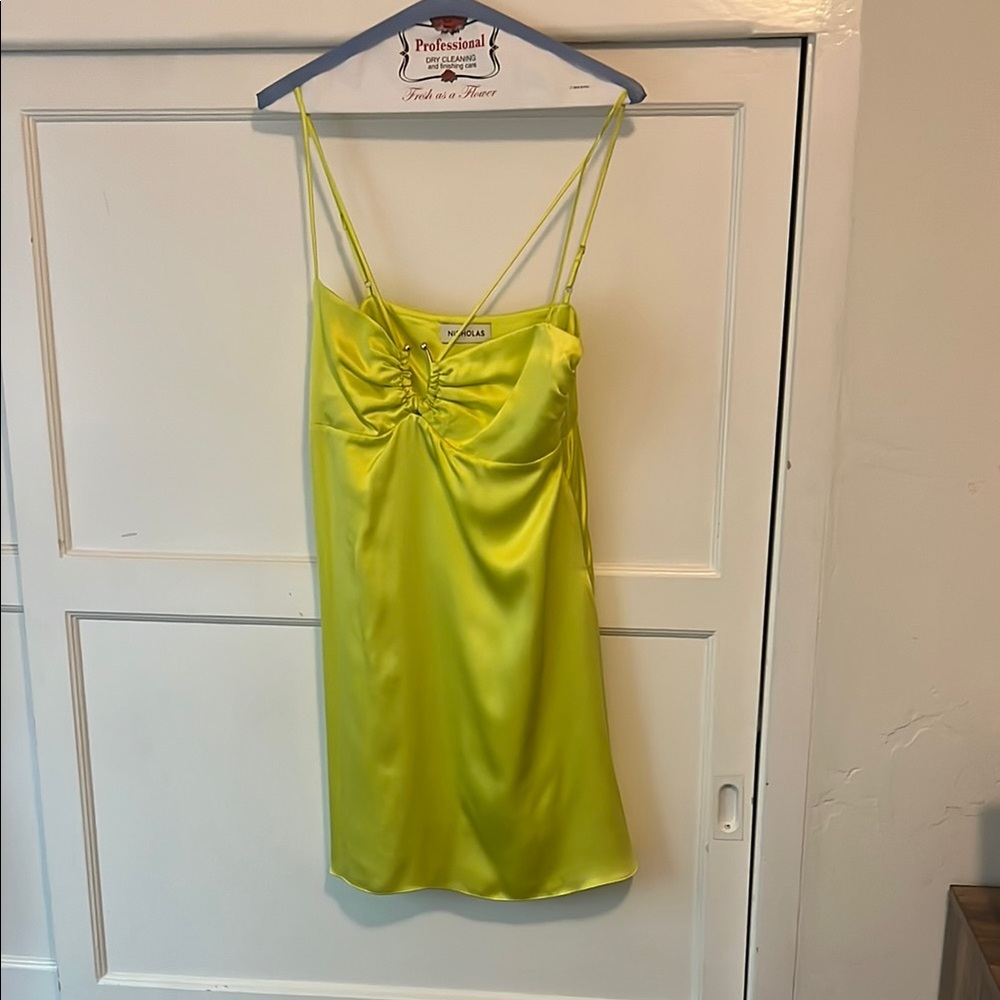 Nicholas Green/Yellow Slip Dress